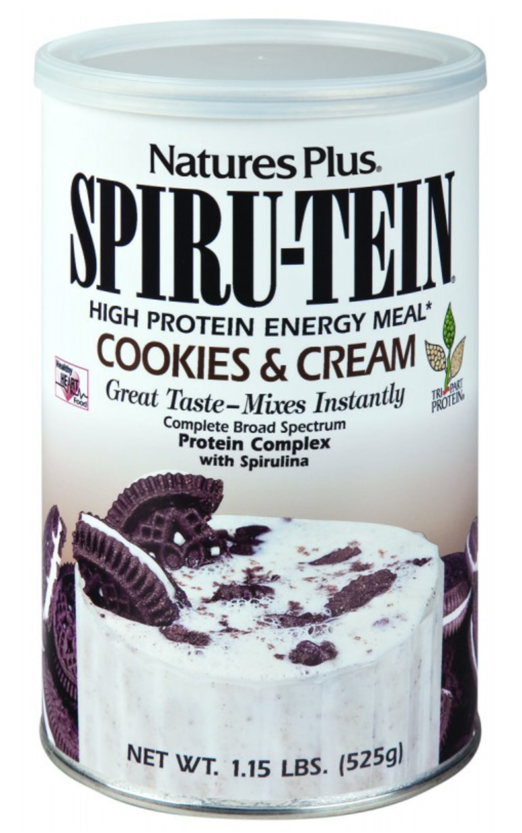 Spiru-Tein Cookies & Cream · Nature's Plus · 525 gramos