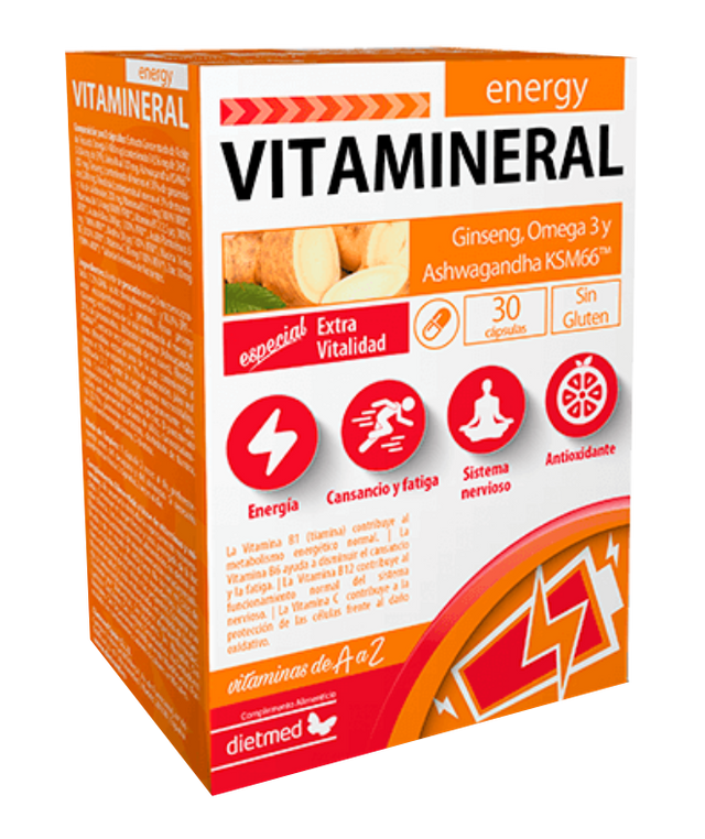 Vitamineral Energy · Dietmed · 30 cápsulas