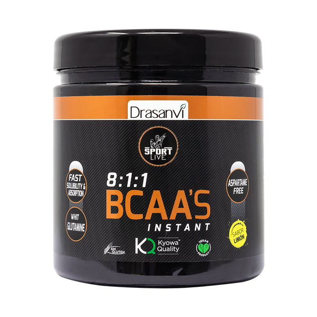 BCAA'S + Glutamina - Sabor Limón · Drasanvi · 275 gramos