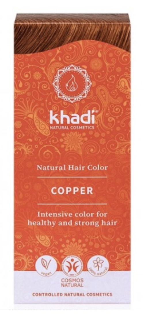 Tinte Vegetal Cobre · Khadi · 100 gramos
