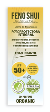 Crema de Tratamiento Fotoprotectora Integral SPF50+ · Feng Shui · 100 ml