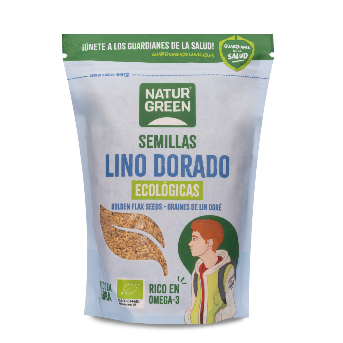Semillas Lino Dorado Bio · Naturgreen · 500 gramos