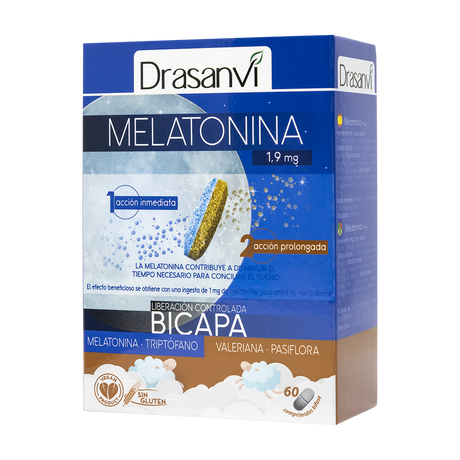Melatonina Bicapa 1,9 mg · Drasanvi · 60 comprimidos