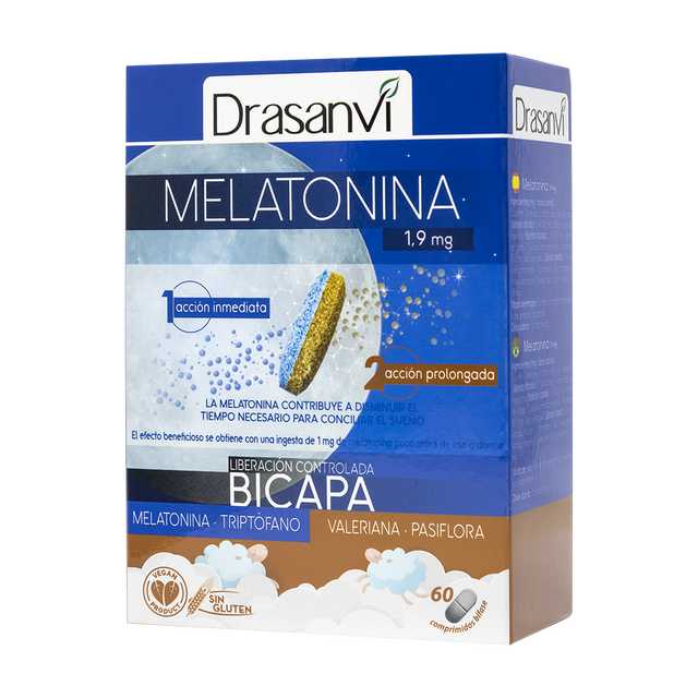 Melatonina Bicapa 1,9 mg · Drasanvi · 60 comprimidos