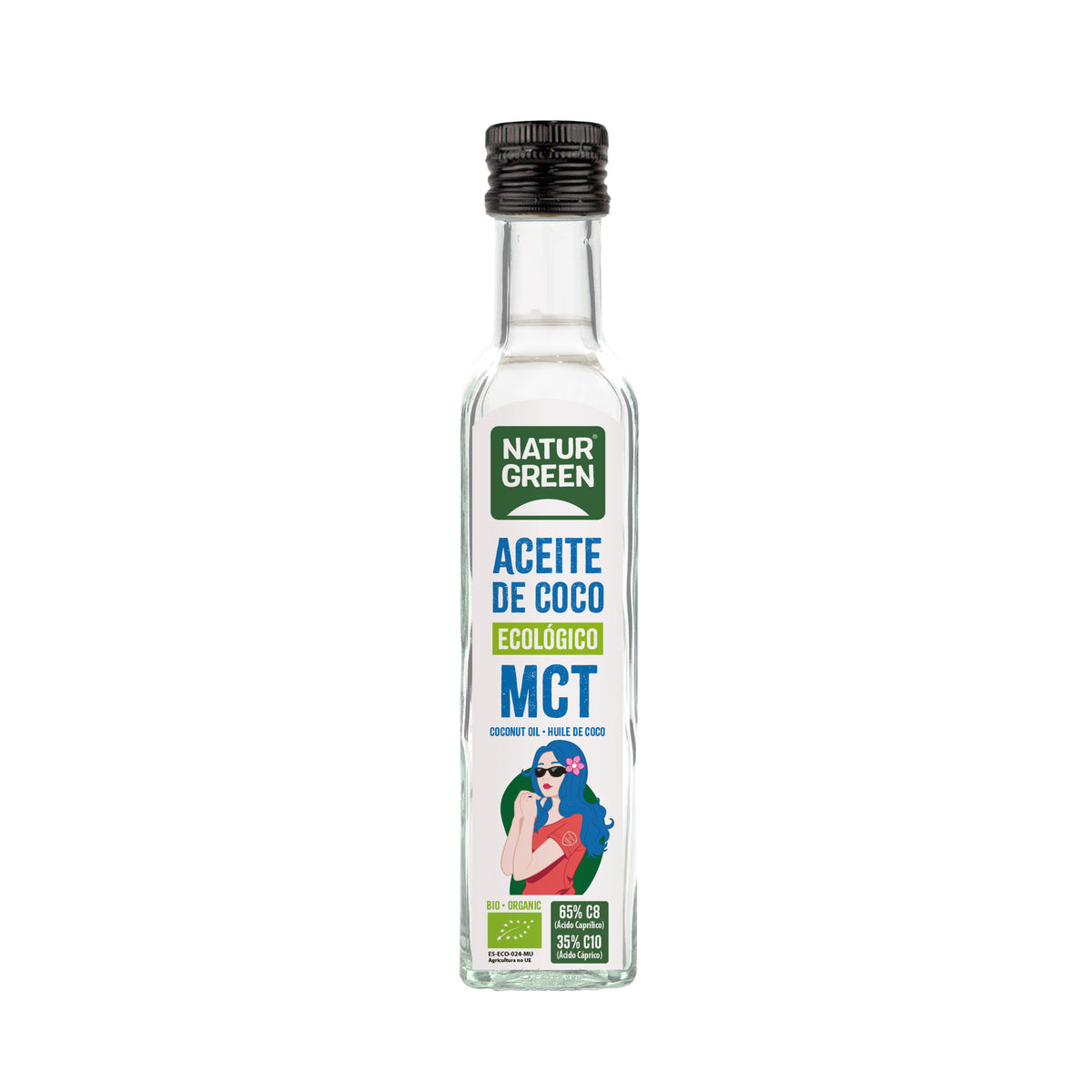 Aceite de Coco MCT Bio · Naturgreen · 250 ml