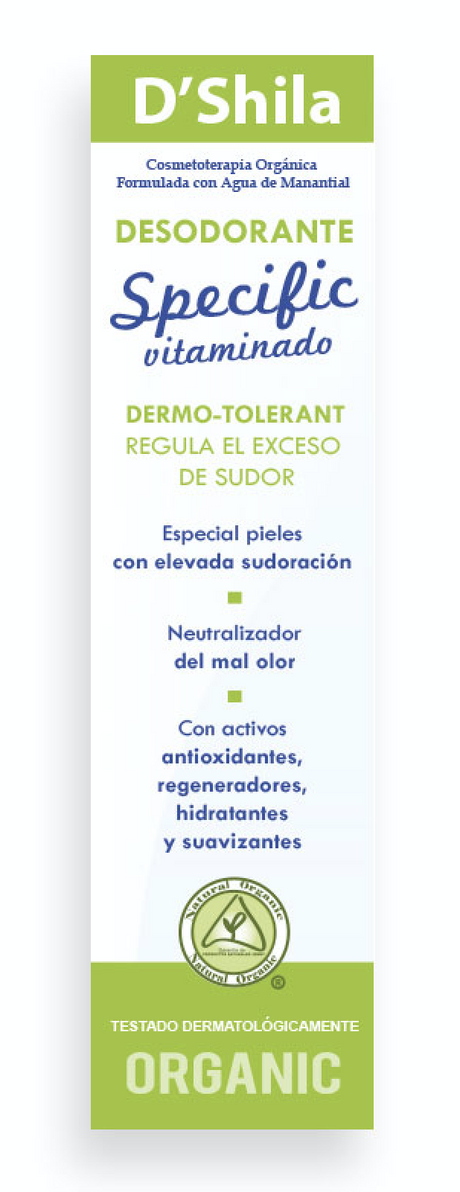 Desodorante Specific Vitaminado · D'Shila · 50 ml