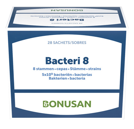 Bacteri 8 · Bonusan · 28 sobres