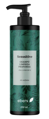 Champú Senssitive Limpieza Profunda · Ebers · 250 ml