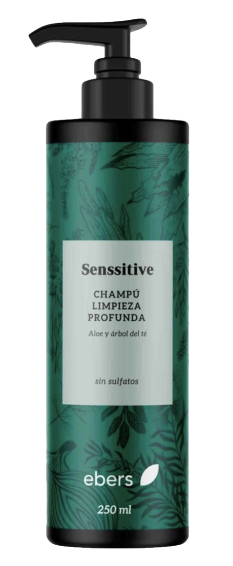 Champú Senssitive Limpieza Profunda · Ebers · 250 ml