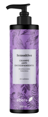 Champú Senssitive Antiescrespamiento · Ebers · 250 ml