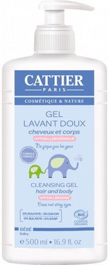 Gel Baño Bebé Cabello & Cuerpo · Cattier · 500 ml