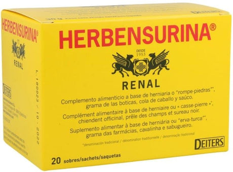 Herbensurina Infusión · Deiters · 20 filtros