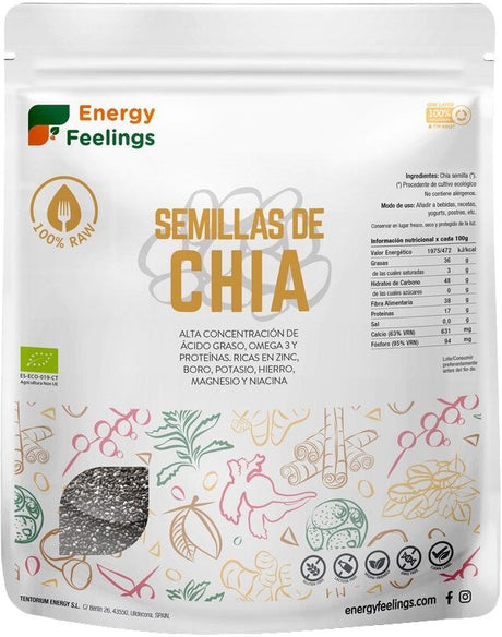 Semillas de Chía Eco · Energy Feelings · 1 kg