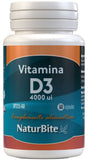 Vitamina D3 4.000 UI · NaturBite · 60 cápsulas
