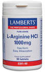 L-Arginina HCI 1.000 mg · Lamberts · 90 comprimidos