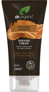 Crema de Afeitar de Ginseng Orgánico · Dr. Organic · 125 ml