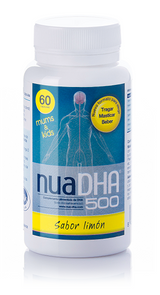 NuaDHA 500 - Sabor Limón · Nua · 60 perlas