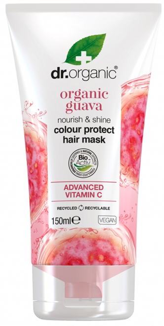 Mascarilla Capilar Protectora de Color de Guayaba · Dr Organic · 150 ml