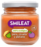 Tarrito de Pera, Ciruela y Plátano · Smileat · 130 gramos