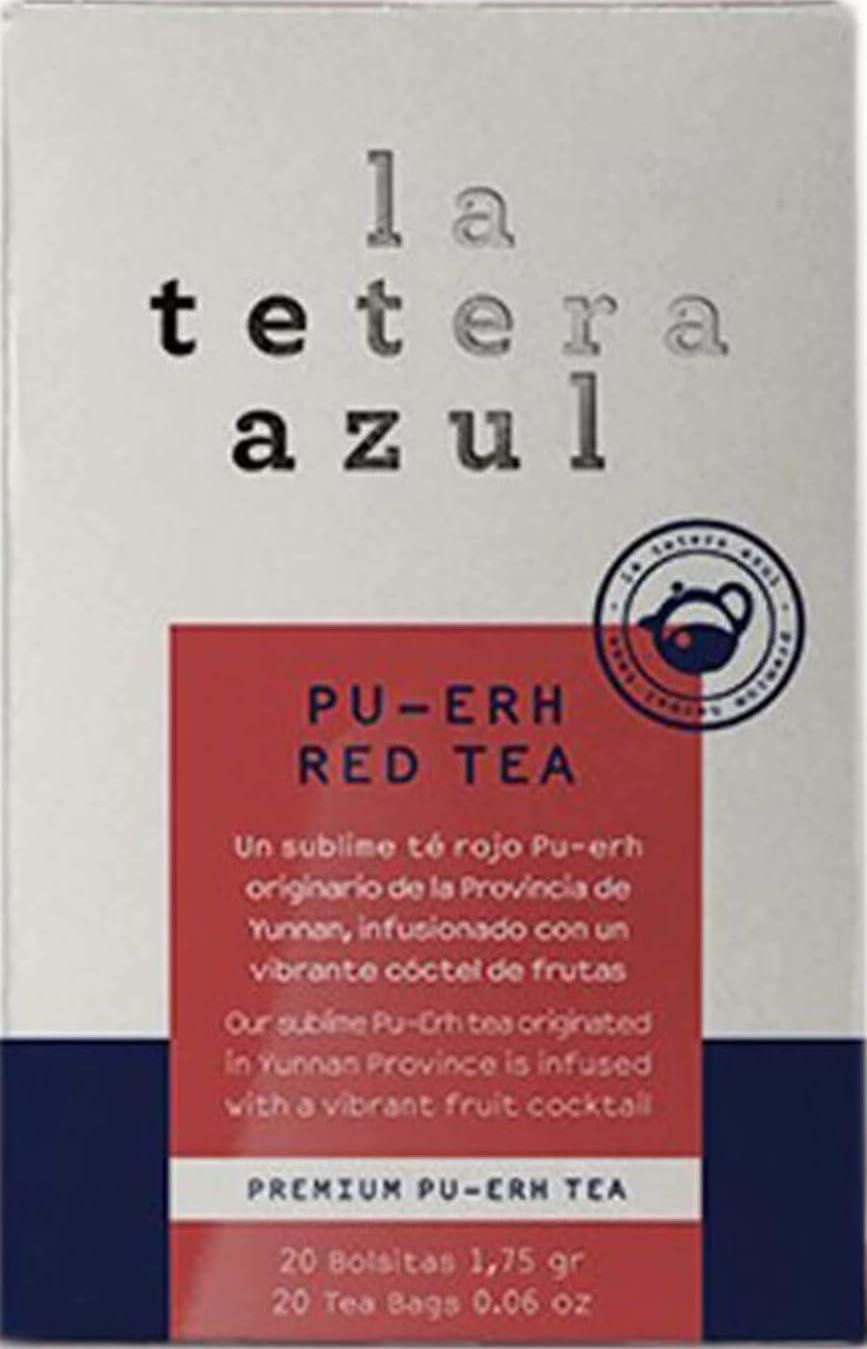 Pu-erh Té Rojo · La Tetera Azul · 20 filtros