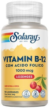 Vitamina B12 1.000 mcg · Solaray · 90 comprimidos