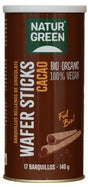 Barquillos Rellenos de Chocolate · Naturgreen · 140 gramos