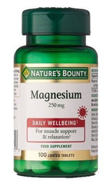 Magnesio 250 mg · Nature's Bounty · 100 comprimidos