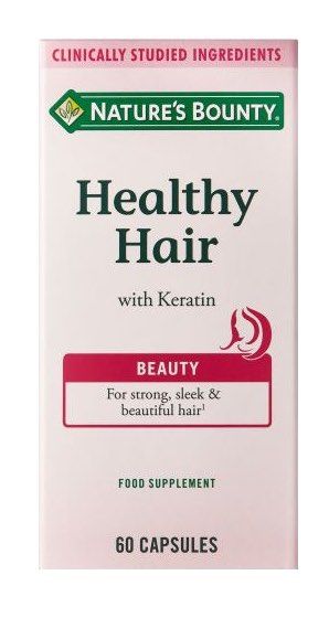 Healthy Hair con Queratina · Nature's Bounty · 60 cápsulas