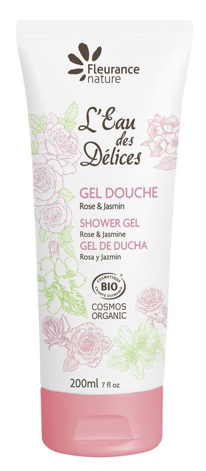 Gel de Ducha de Rosa y Jazmín · Fleurance Nature · 200 ml