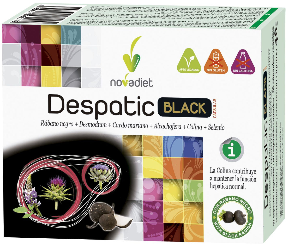 Despatic Black Cápsulas · Nova Diet · 60 cápsulas