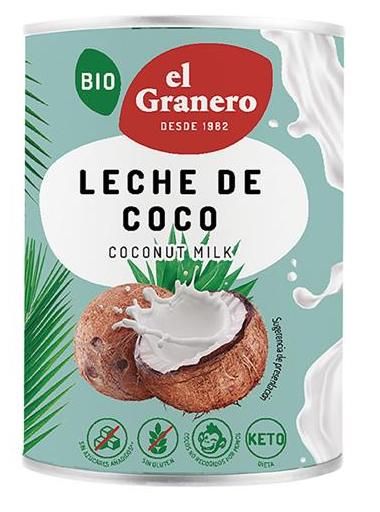 Leche de Coco Bio · El Granero · 400 ml