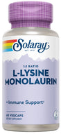 L-lisina Monolaurin · Solaray · 60 cápsulas