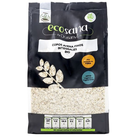 Copos de Avena Finos Integrales Bio · Ecosana · 500 gramos