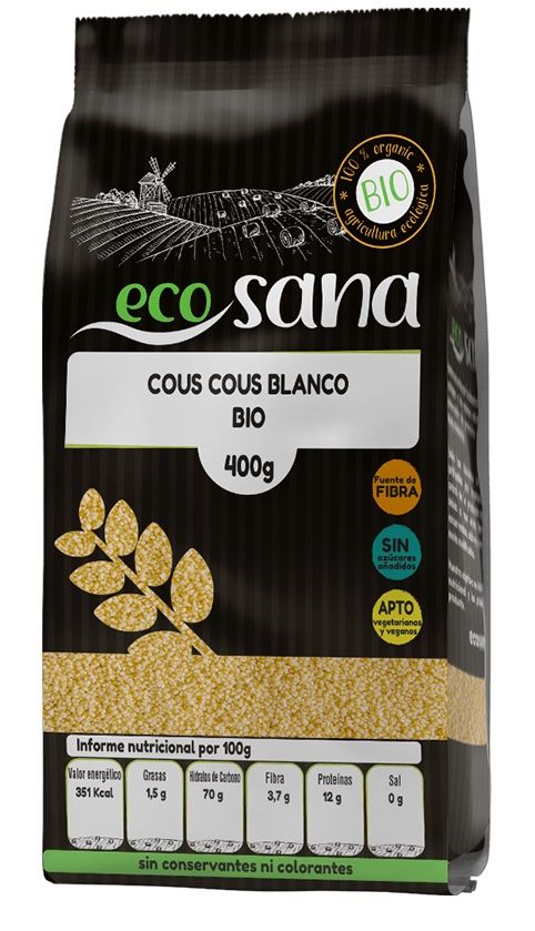 Cous Cous Blanco Bio · Ecosana · 400 gramos