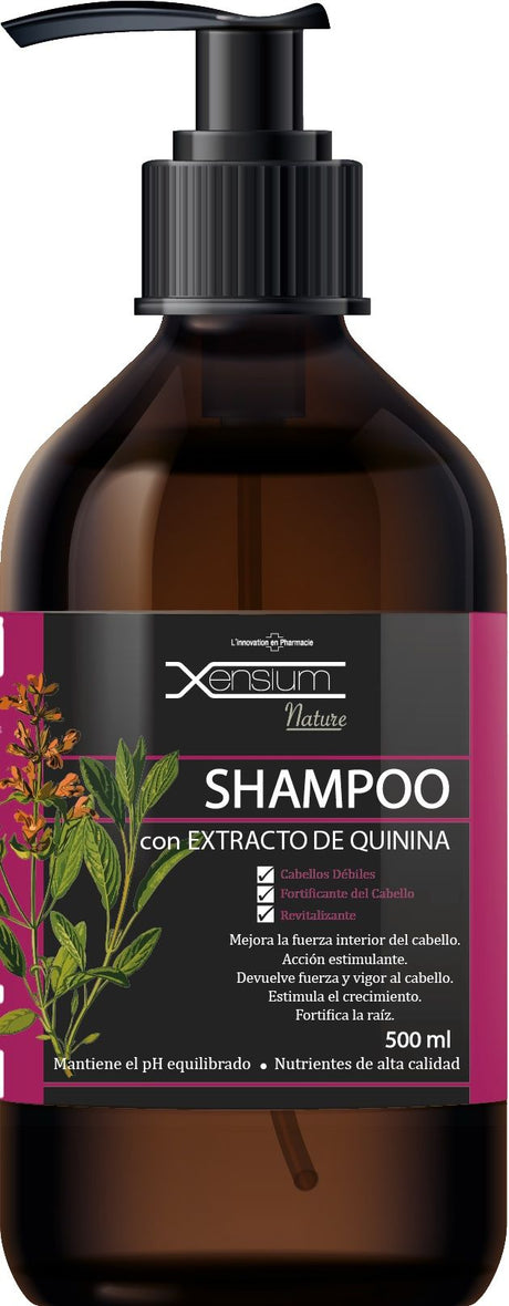 Champú Extracto de Quinina · Xensium · 500 ml