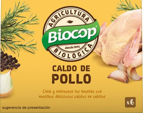Caldo de Pollo · Biocop · 6 cubitos