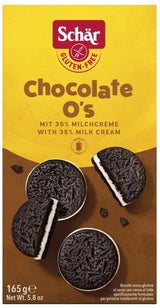 Galletas de Chocolate O´s Sin Gluten · Schär · 165 gramos