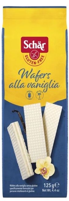 Barquillos de Vainilla Sin Gluten · Schär · 125 gramos