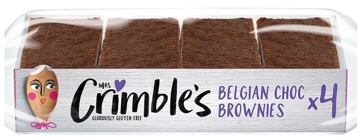 Brownie de Chocolate Belga Sin Gluten · Mrs Crimbles · 190 gramos
