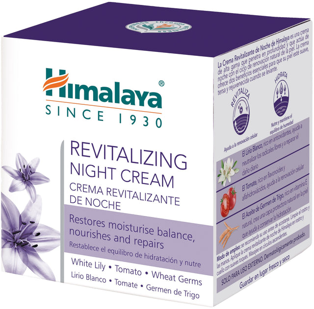 Crema de Noche Revitalizante Mass Herbal · Himalaya · 50 ml