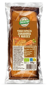 Bizcocho de Trigo Espelta de Zanahoria y Nueces · Biocop · 250 gramos