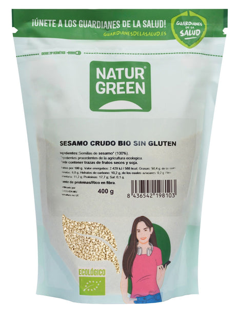 Semillas Sésamo Crudo Bio · Naturgreen · 400 gramos