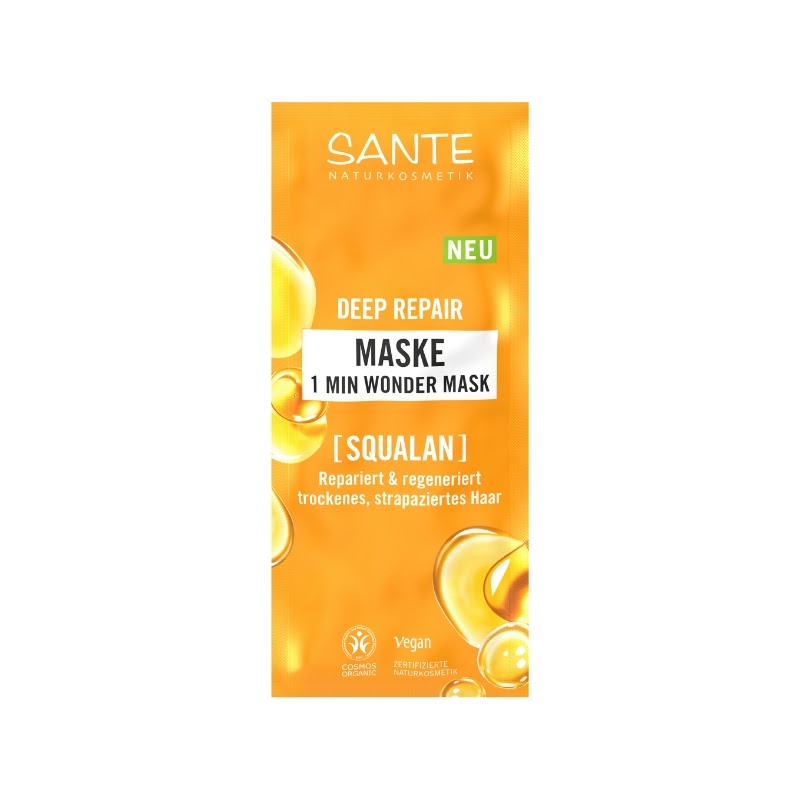 Mascarilla Capilar 1 Minuto Reparación Profunda · Sante · 20 ml