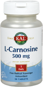 L-Carnosine 500 mg · KAL · 30 comprimidos