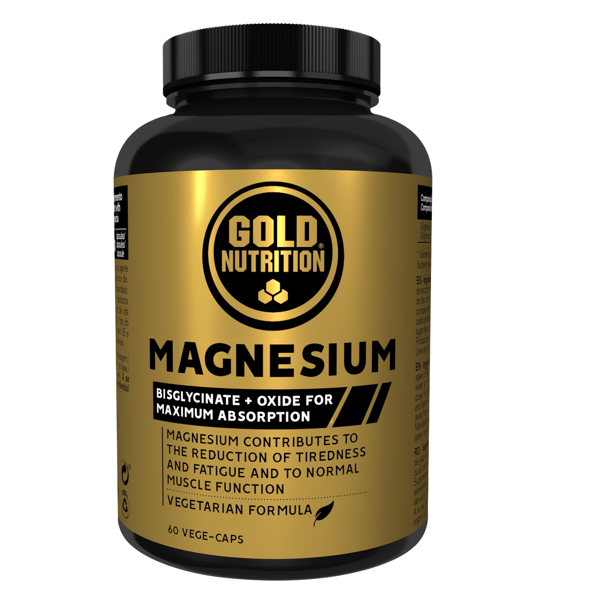 Magnesium 600 mg · Gold Nutrition · 60 cápsulas