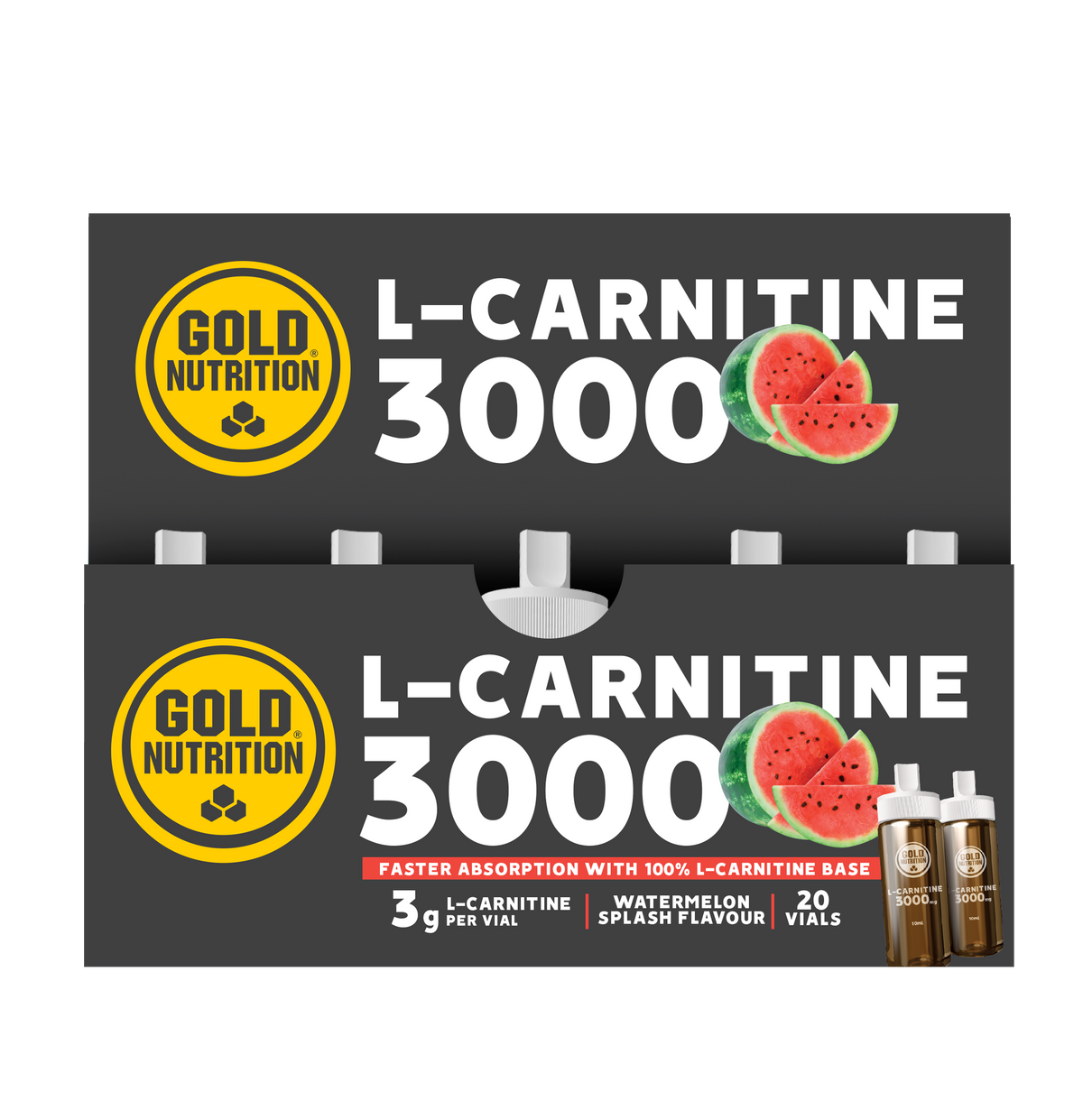 L-Carnitine 3000 mg Sandía · Gold Nutrition · 20 monodosis