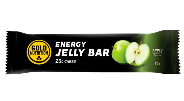 Jelly Bar Manzana · Gold Nutrition · 30 gramos