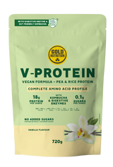 V-Protein Vanilla · Gold Nutrition · 720 gramos