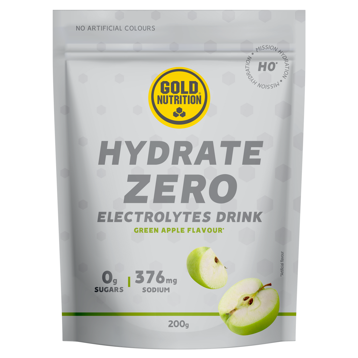 Hydrate Zero H0 Manzana · Gold Nutrition · 200 gramos