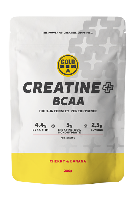 Creatine + BCAA Cereza-Plátano · Gold Nutrition · 200 gramos